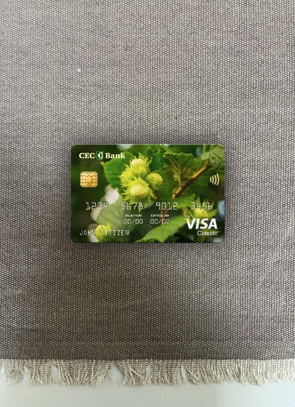 Download Romania CEC Bank visa classic card photolook front Photoshop template